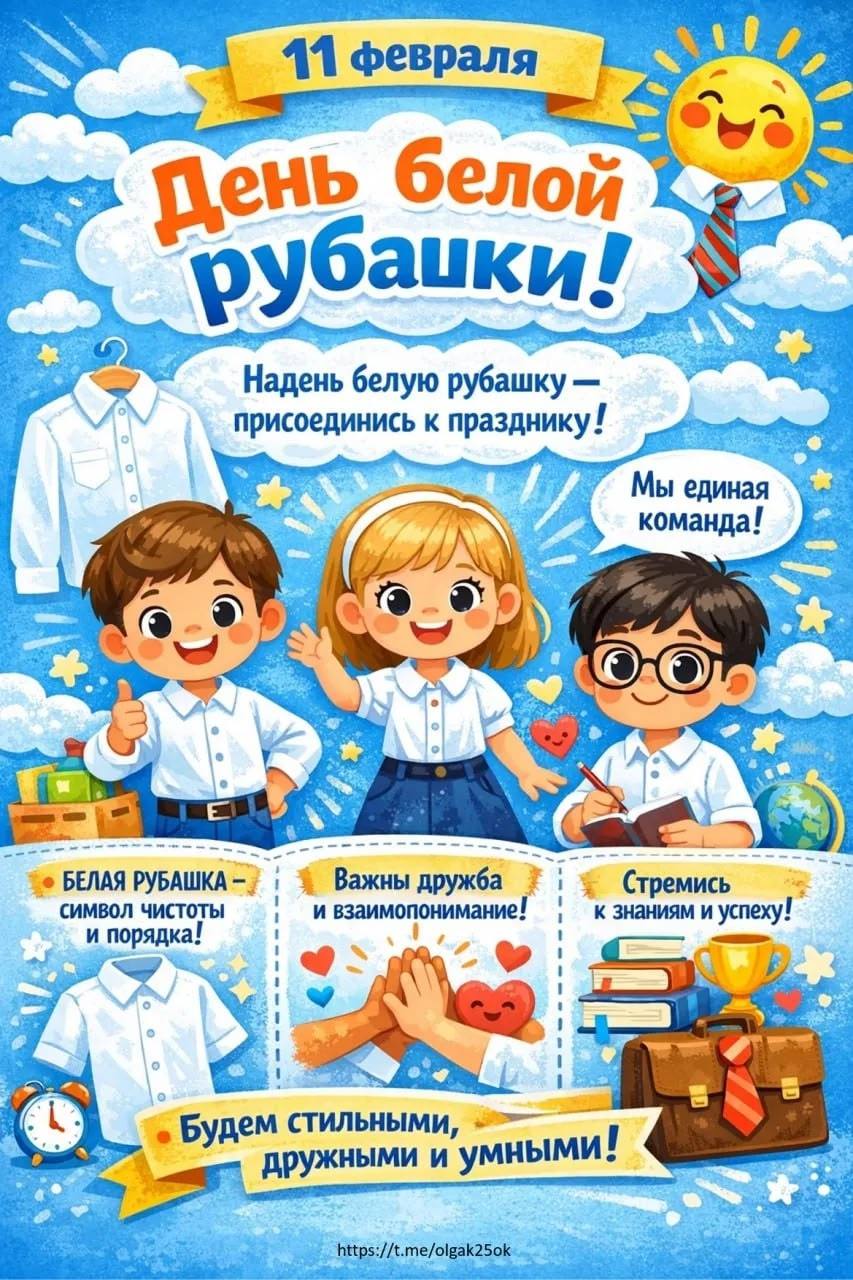 11 февраля считается днем рождения белой рубашки..